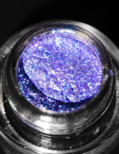 KARYSHA Cosmetics Violet Eyeshadow Glitter Shade #12 Professional makeup high-quality glitter eyeshadows, best eye-catching pigments, unique eye primer, makeup artist recommended makeup pigments