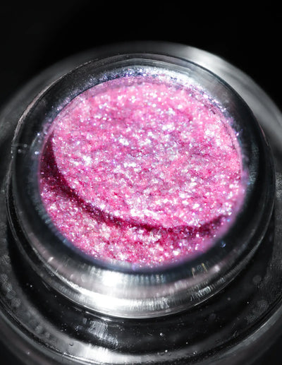 KARYSHA Cosmetics Pink Eyeshadow Glitter Shade #21 Professional makeup high-quality glitter eyeshadows, best eye-catching pigments, unique eye primer, makeup artist recommended makeup pigments