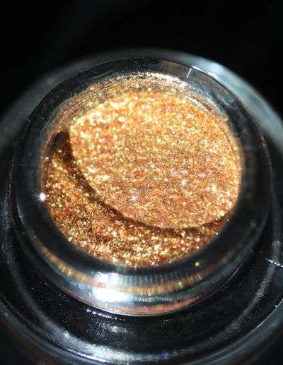 KARYSHA Cosmetics Peach Gold  Eyeshadow Glitter Shade #23 Professional makeup high-quality glitter eyeshadows, best eye-catching pigments, unique eye primer, makeup artist recommended makeup pigments