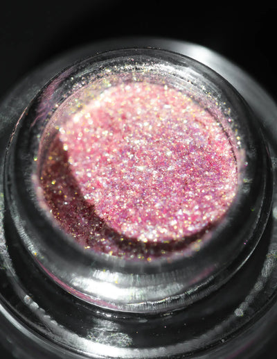 KARYSHA Cosmetics Pink Eyeshadow Glitter Shade #01 Professional makeup high-quality glitter eyeshadows, best eye-catching pigments, unique eye primer, makeup artist recommended makeup pigments