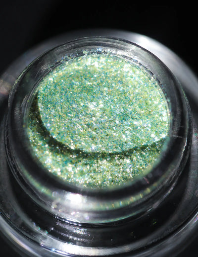 KARYSHA Cosmetics Mint Glitter Shade #41 Professional makeup high-quality glitter eyeshadows, best eye-catching pigments, unique eye primer, makeup artist recommended makeup pigments