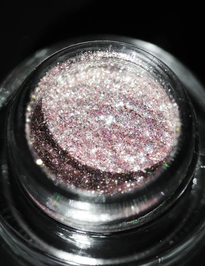 KARYSHA Cosmetics Pink Silver Eyeshadow Glitter Shade #10 Professional makeup high-quality glitter eyeshadows, best eye-catching pigments, unique eye primer, makeup artist recommended makeup pigments