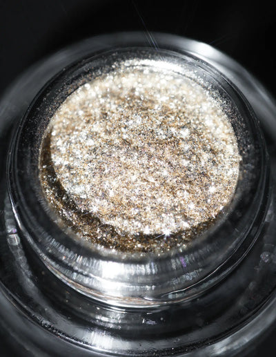 KARYSHA Cosmetics Silver Gold Eyeshadow Glitter Shade #11 Professional makeup high-quality glitter eyeshadows, best eye-catching pigments, unique eye primer, makeup artist recommended makeup pigments