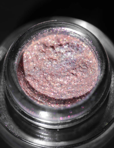 KARYSHA Cosmetics Gray Pink Eyeshadow Glitter Shade #17 Professional makeup high-quality glitter eyeshadows, best eye-catching pigments, unique eye primer, makeup artist recommended makeup pigments